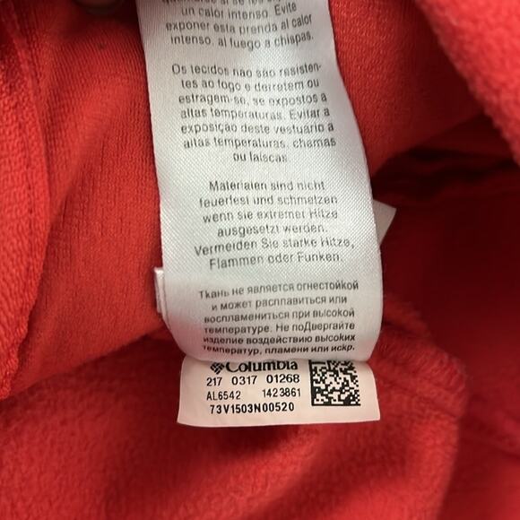 Columbia Fast Trek Women’s Peach Pink Full Zip 3 Pockets Fleece Jacket Size‎ L - Picture 7 of 12